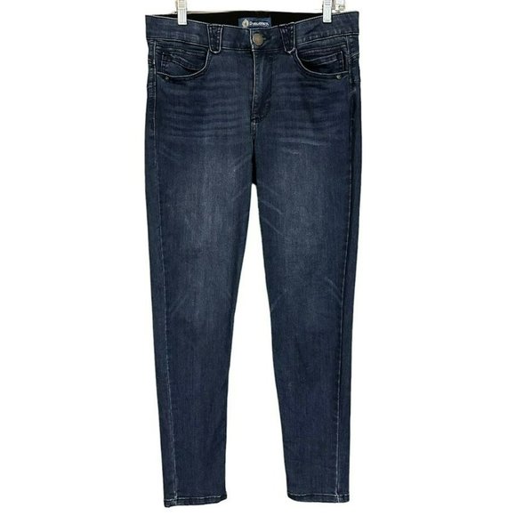 Democracy "Ab"solution Ab Technology Dark Wash Skinny‎ Jeans Womens 10 - Picture 1 of 5
